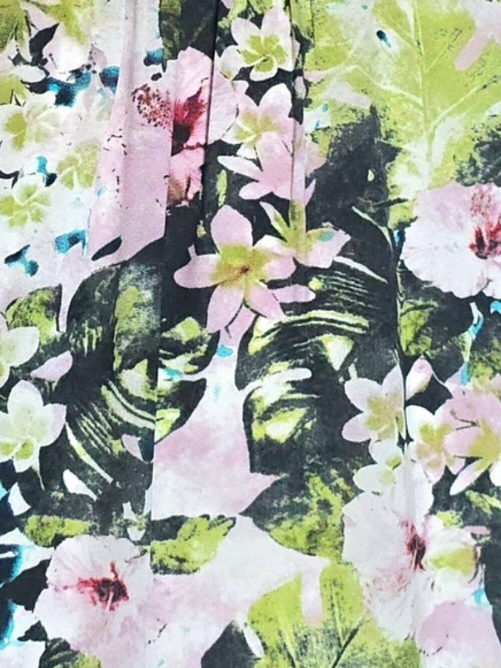 Sanctuary Watercolor Floral Pleated V-Neck Mini Slip Dress XL Boho Cottagecore - Picture 12 of 17